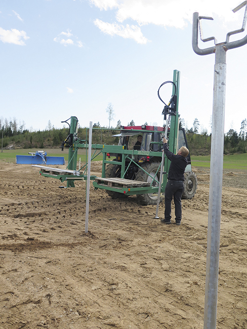 Paalun asennus Jarvenkyla 2018